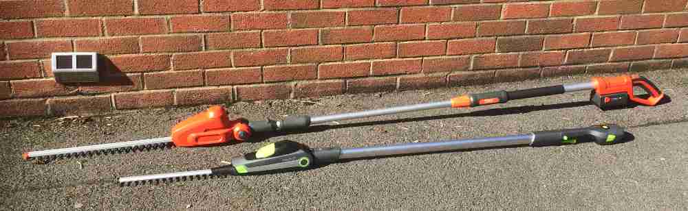 long handle cordless hedge trimmer